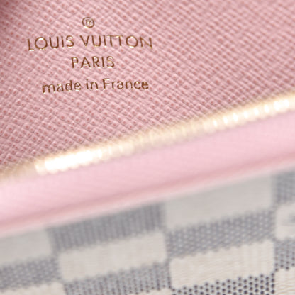 Louis Vuitton Damier Azur Zippy Coin Purse Rose Ballerine 6 of 8