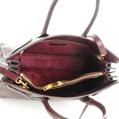 Saint Laurent Calfskin Small Sac De Jour Bordeaux 5 of 7