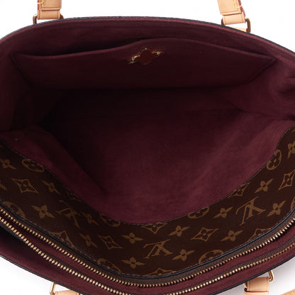 Louis Vuitton Monogram Flower Zipped Tote MM Beige 7 of 9