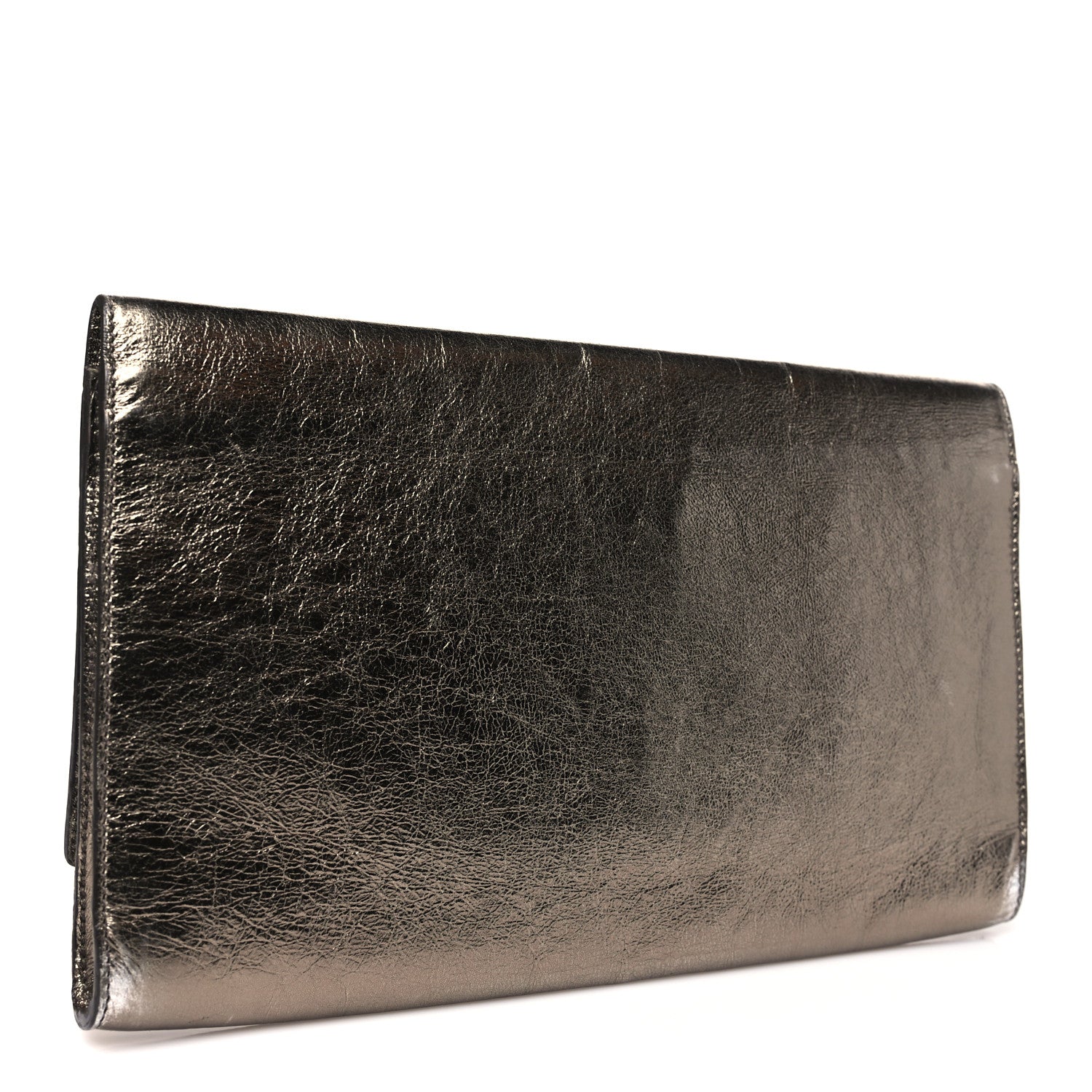 Saint Laurent Metallic Calfskin Large Belle De Jour Clutch Rose Gold 3 of 7