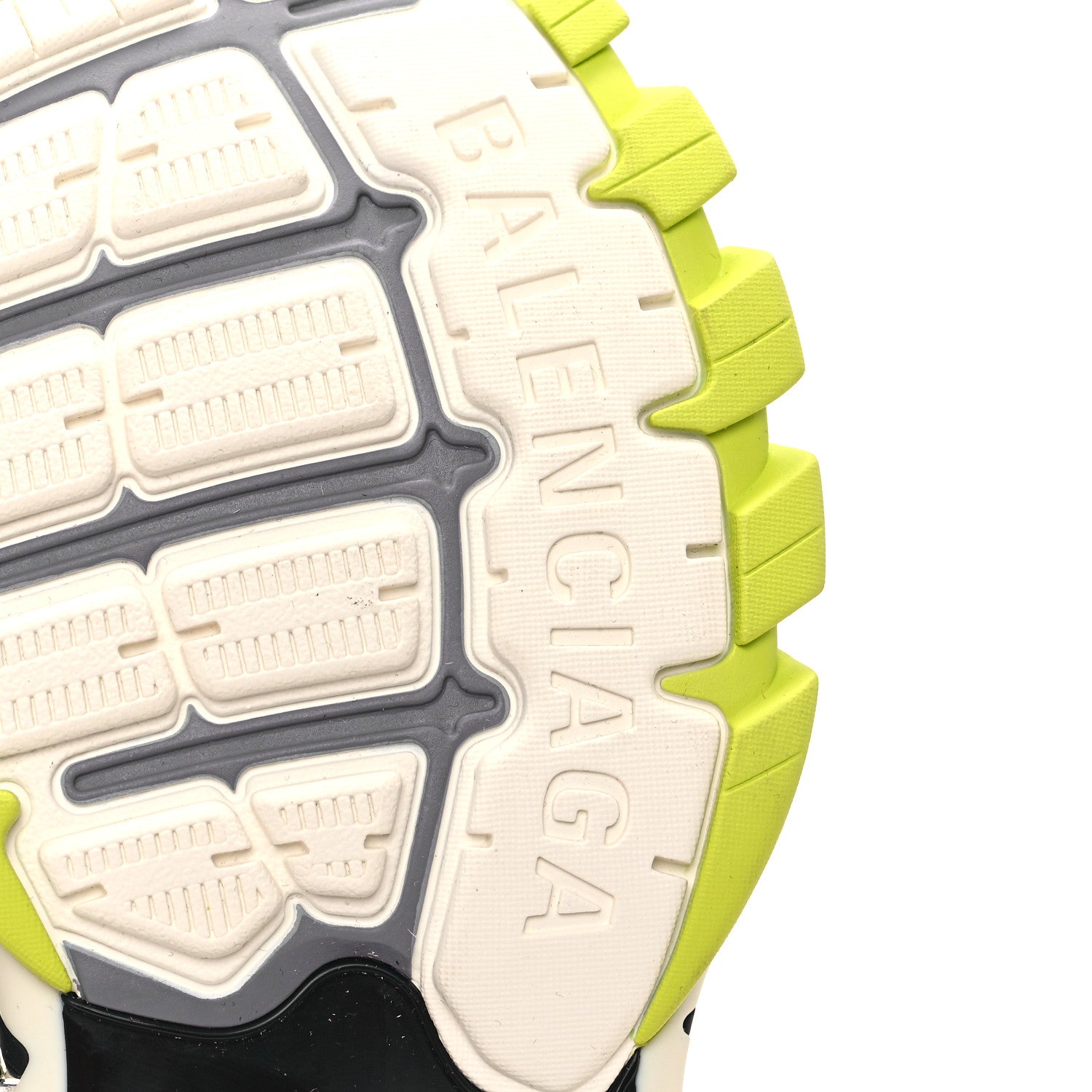 Balenciaga Rubber Mesh Tri-Color Clear Sole Mens Track.2 Open Sneakers 39 Black Yellow 6 of 9