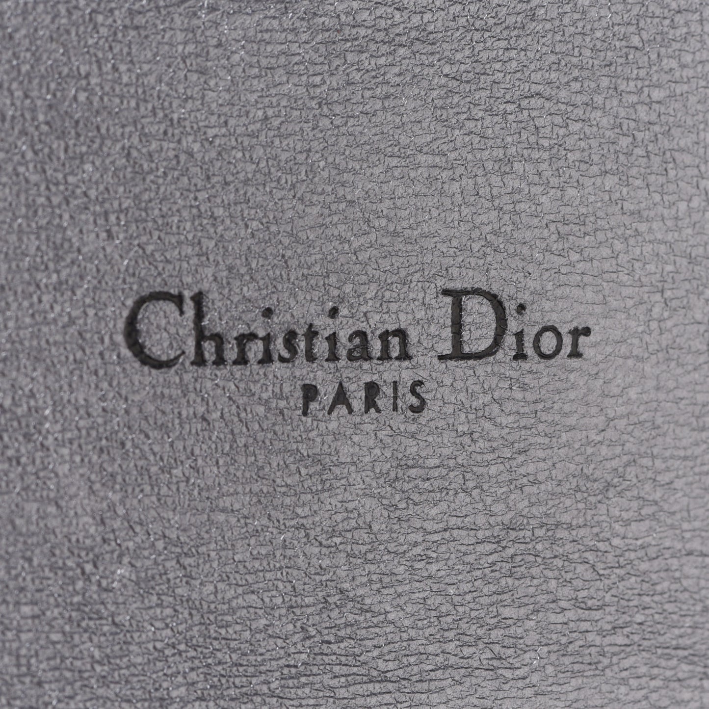 Metallic Lambskin Cannage Miss Dior Chain Wallet Silver