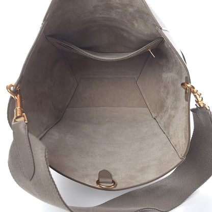 Celine Soft Grained Calfskin Sangle Bucket Bag Taupe 5 of 12