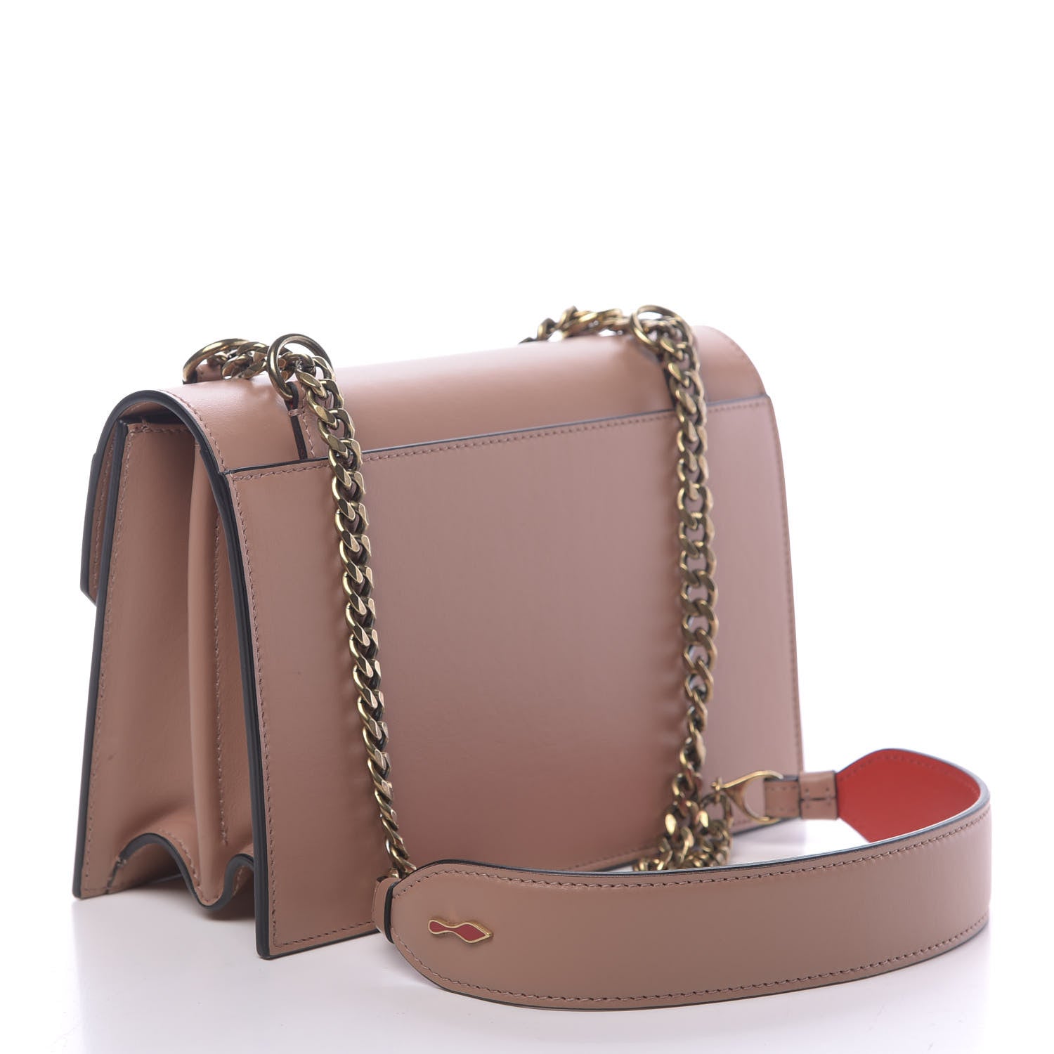 Christian Louboutin Calfskin Small Elisa Shoulder Bag Nude 3 of 11