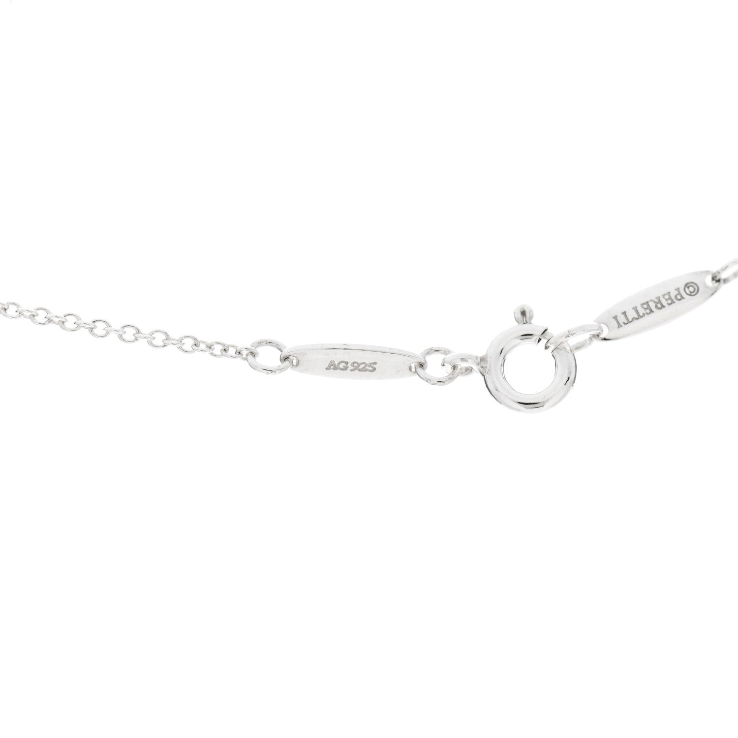 Tiffany Sterling Silver 11mm Elsa Peretti Open Heart Pendant Necklace 5 of 9