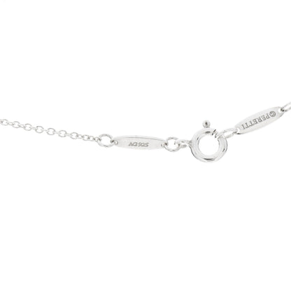 Tiffany Sterling Silver 11mm Elsa Peretti Open Heart Pendant Necklace 5 of 9