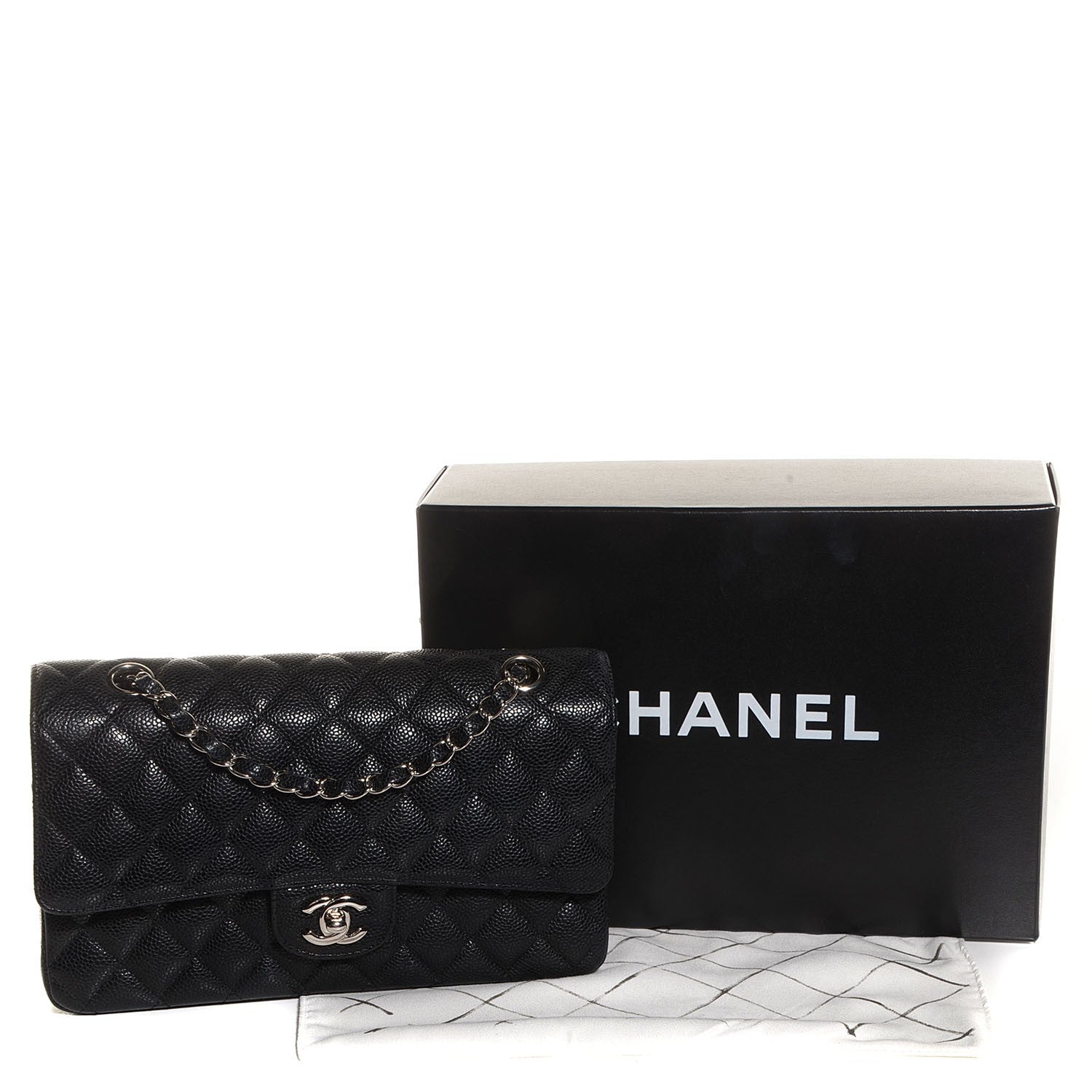 Chanel Caviar Quilted Medium Double Flap Black 5 of 9