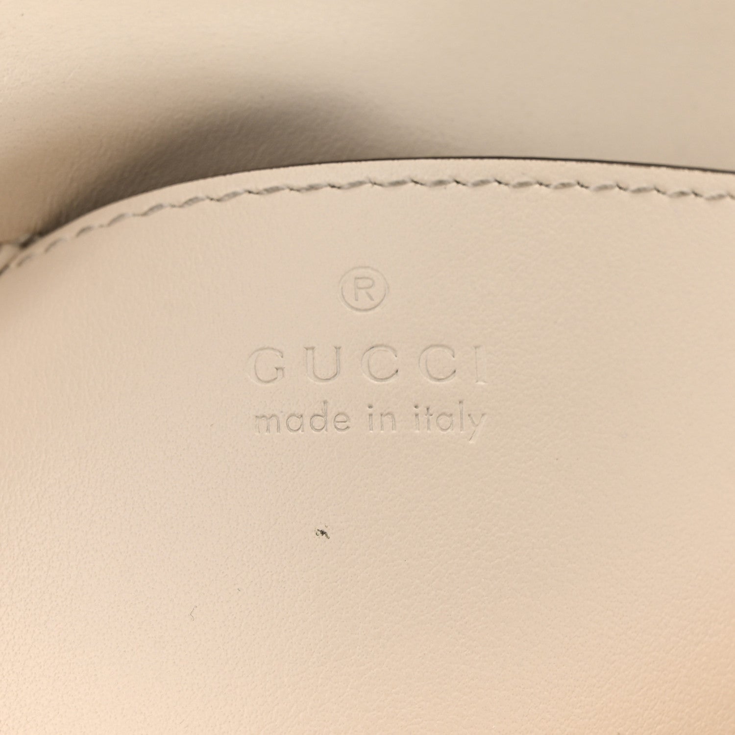 Gucci Calfskin Matelasse Mini GG Marmont Top Handle Shoulder Bag White 6 of 15