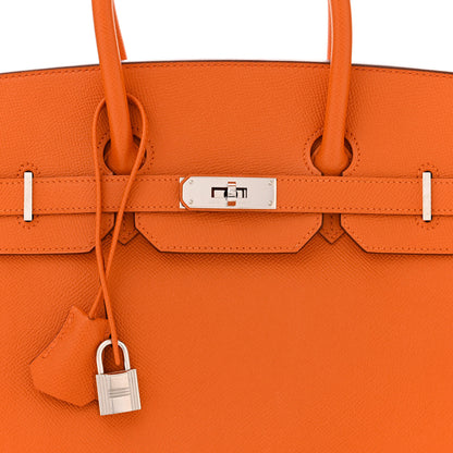 Hermes Epsom Birkin 35 Orange 8 of 10