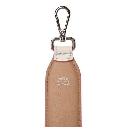 Fendi Vitello Dolce Plexiglass Bi-Color Studded Strap You White Ice Cuoio Multicolor 2 of 3