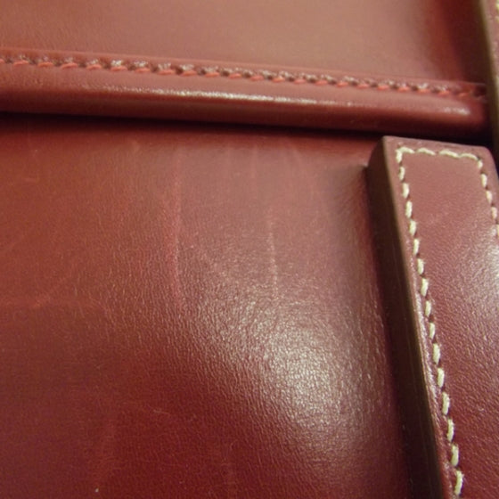 Hermes Box Leather Jige Clutch Rouge 10 of 10