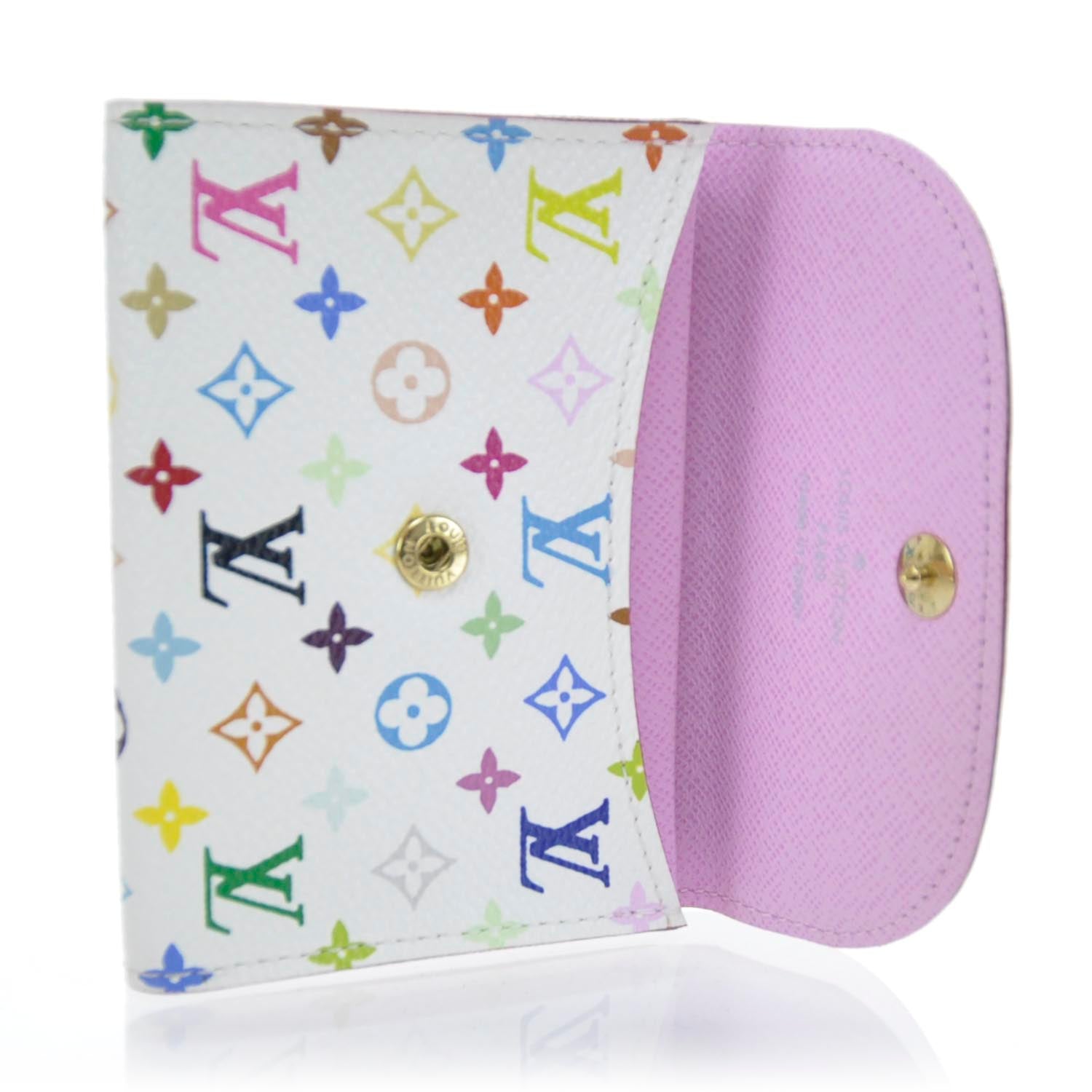Louis Vuitton Monogram Multicolor Business Card Holder White 3 of 8