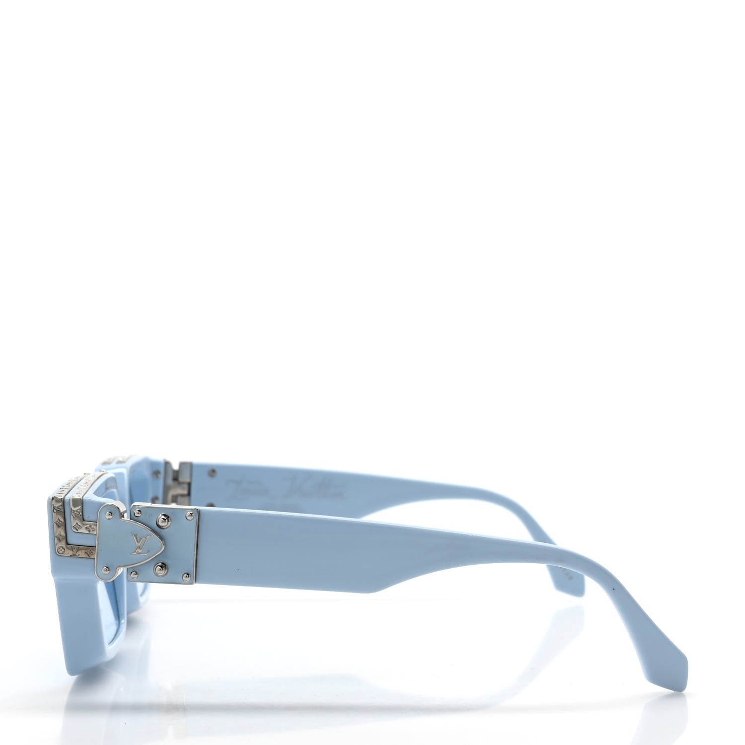 Louis Vuitton Acetate 1.1 Millionaires Sunglasses Z1327W Pale Blue