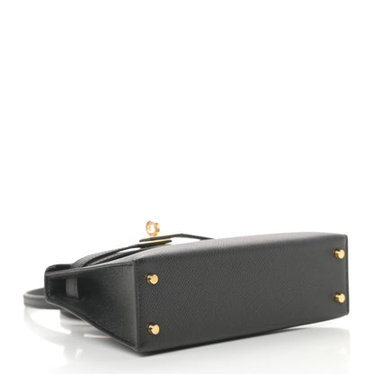 Hermes Epsom Mini Kelly Sellier 20 Black 4 of 11