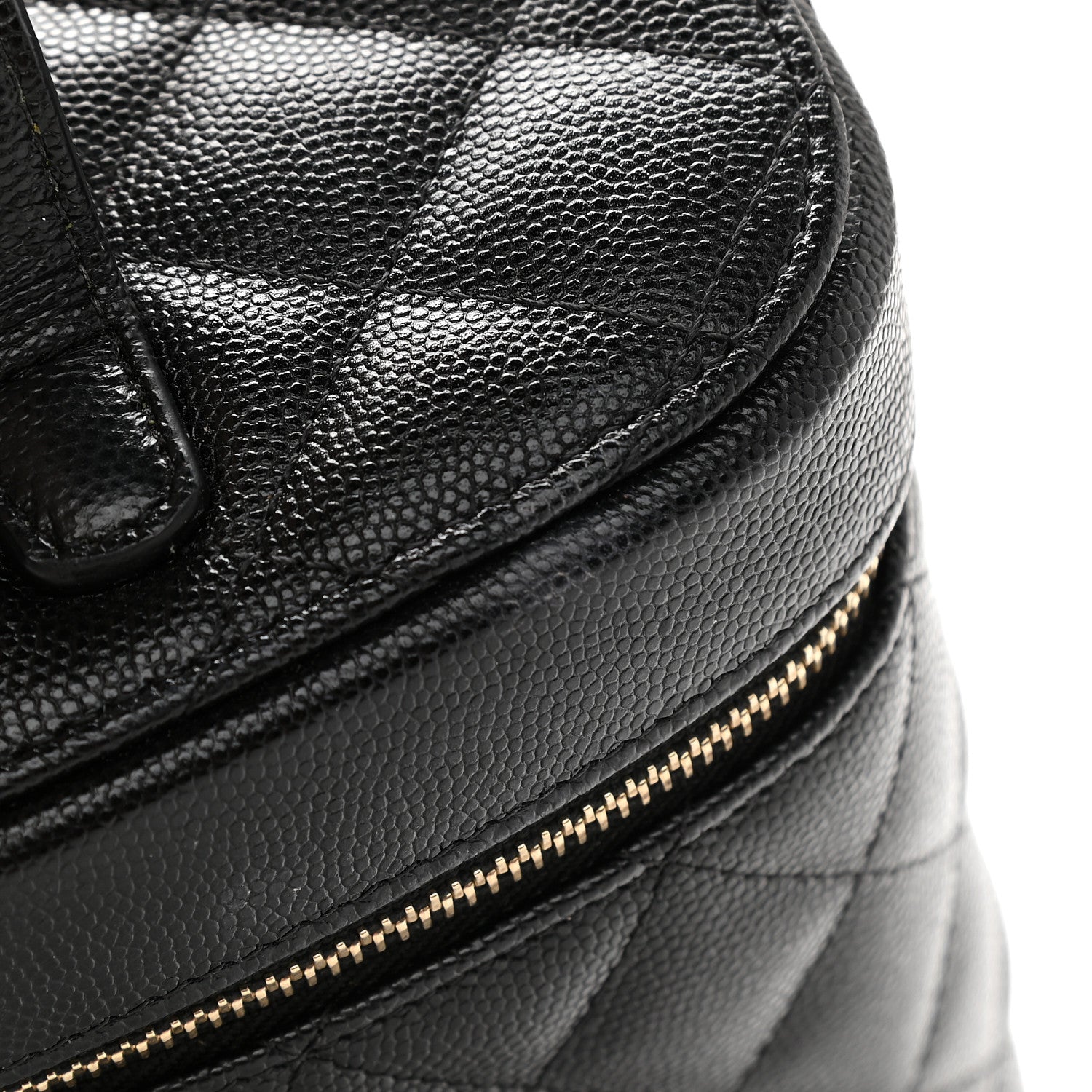 Chanel Caviar Quilted Large Vanity Pouch Black 9 of 14