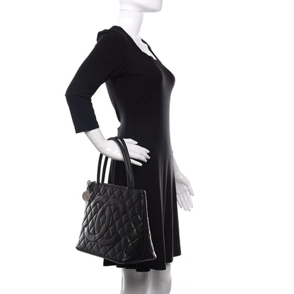 Chanel Caviar Quilted Medallion Tote Black 2 of 10