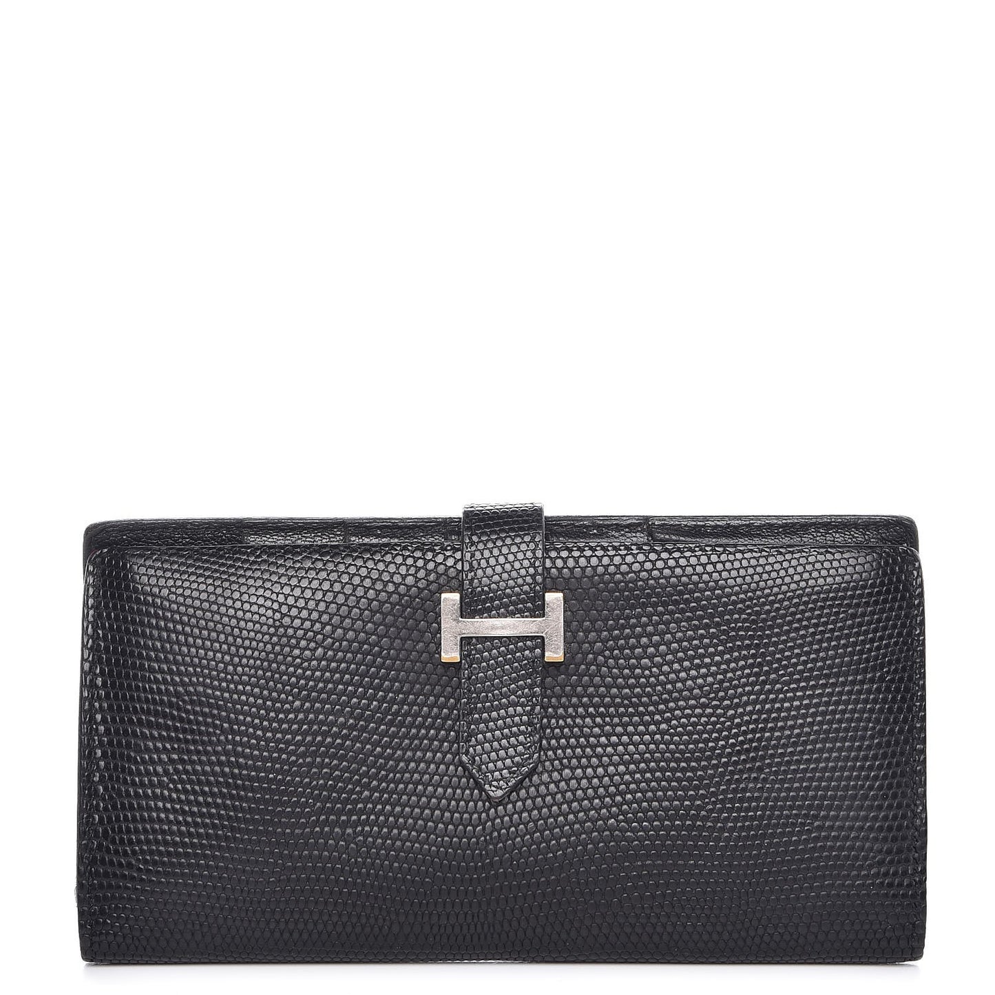 Lizard Bearn Gusset Wallet Black