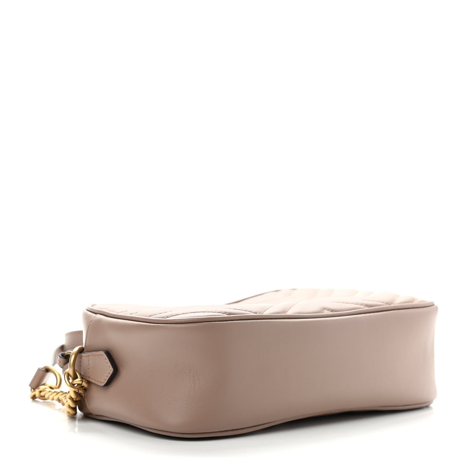 Gucci Calfskin Matelasse Small GG Marmont Chain Shoulder Bag Porcelain Rose 4 of 9