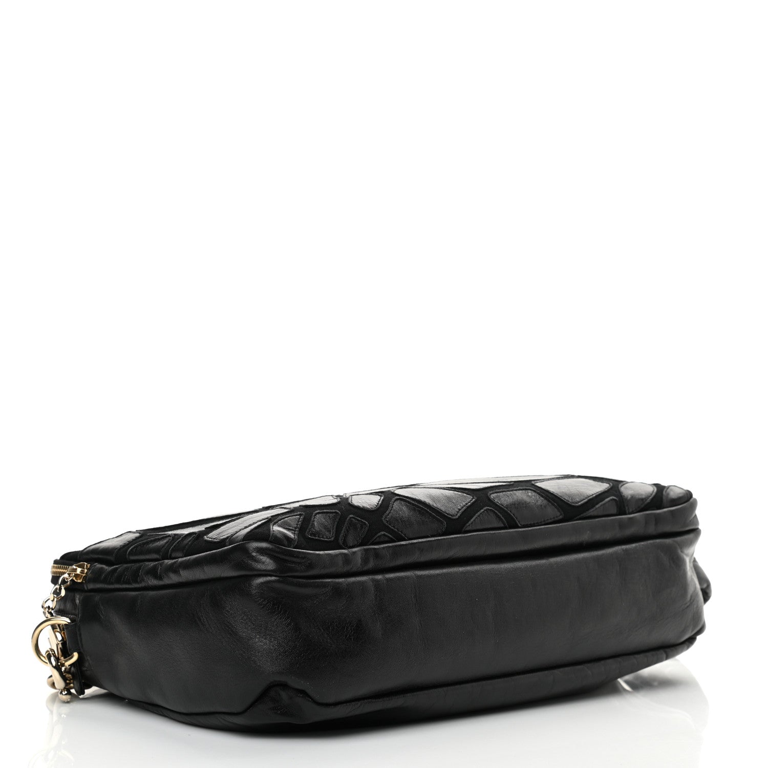 Chanel Lambskin Jersey Scales Camera Case Black 3 of 13