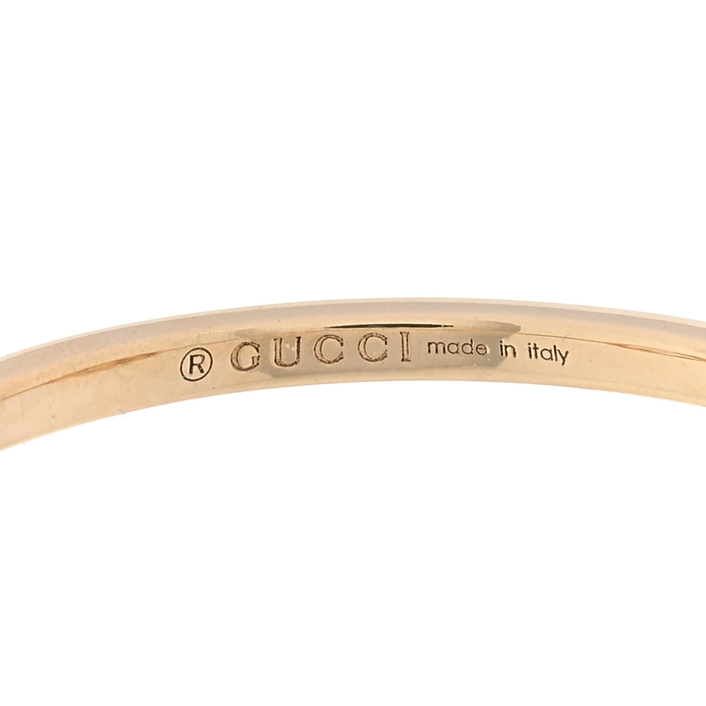 18K Yellow Gold Beryl Interlocking Ring 49 5