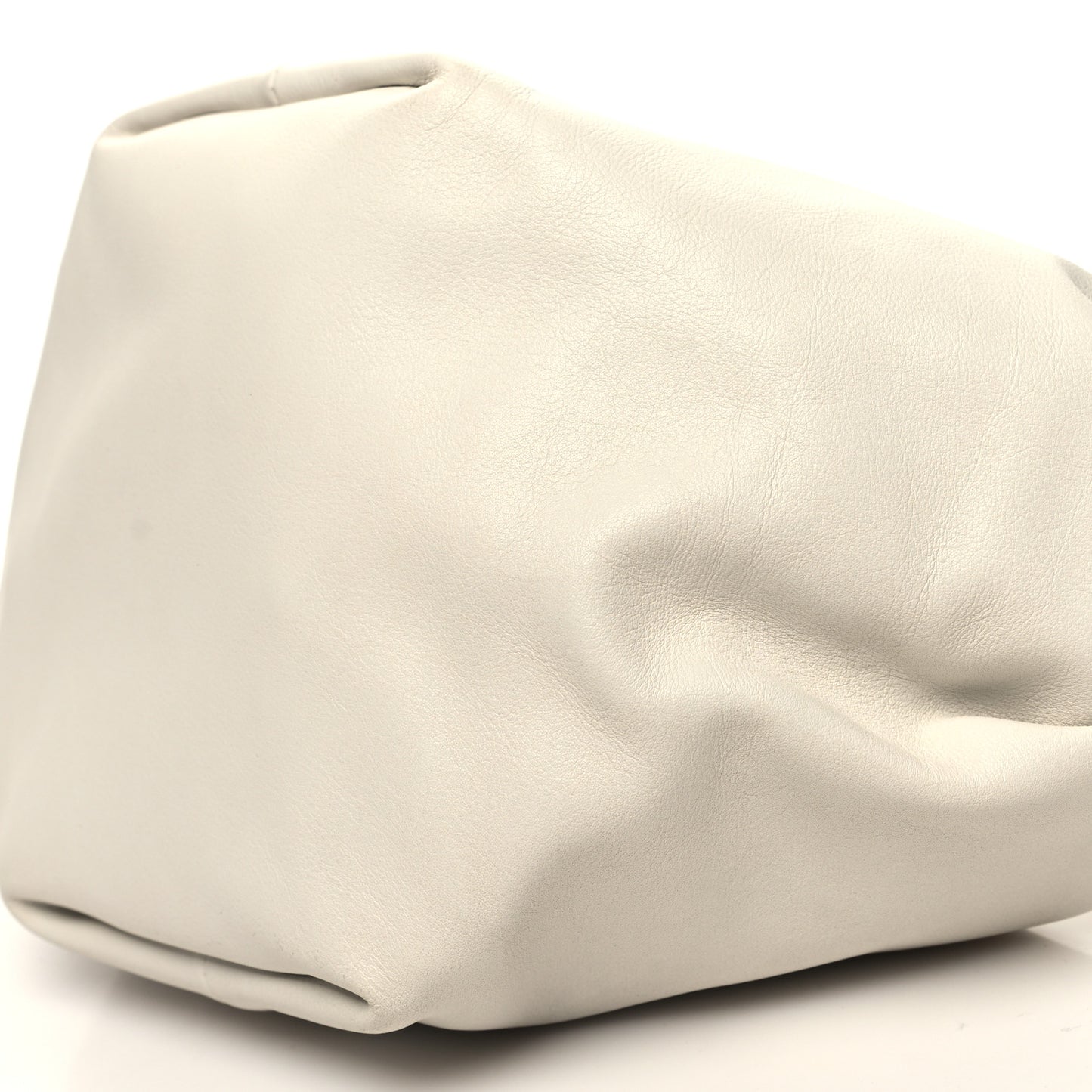 Calfskin Mini Double Knot Bag White