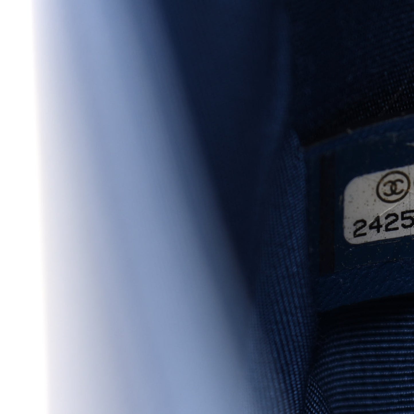 Caviar Quilted Medium Boy Flap Blue