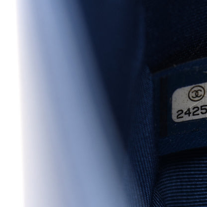 Chanel Caviar Quilted Medium Boy Flap Blue 7 of 10