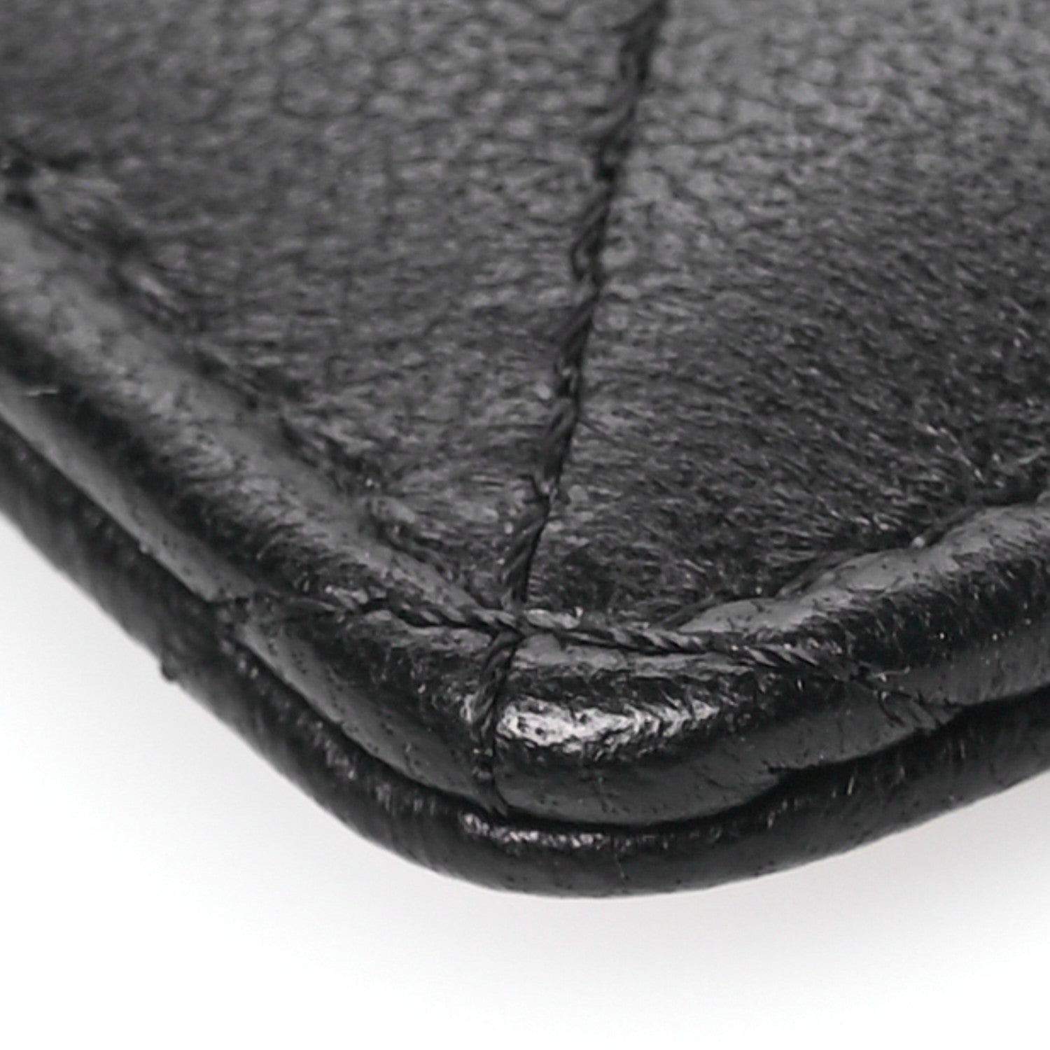 Chanel Lambskin Quilted Card Holder On Chain Black 10 of 12