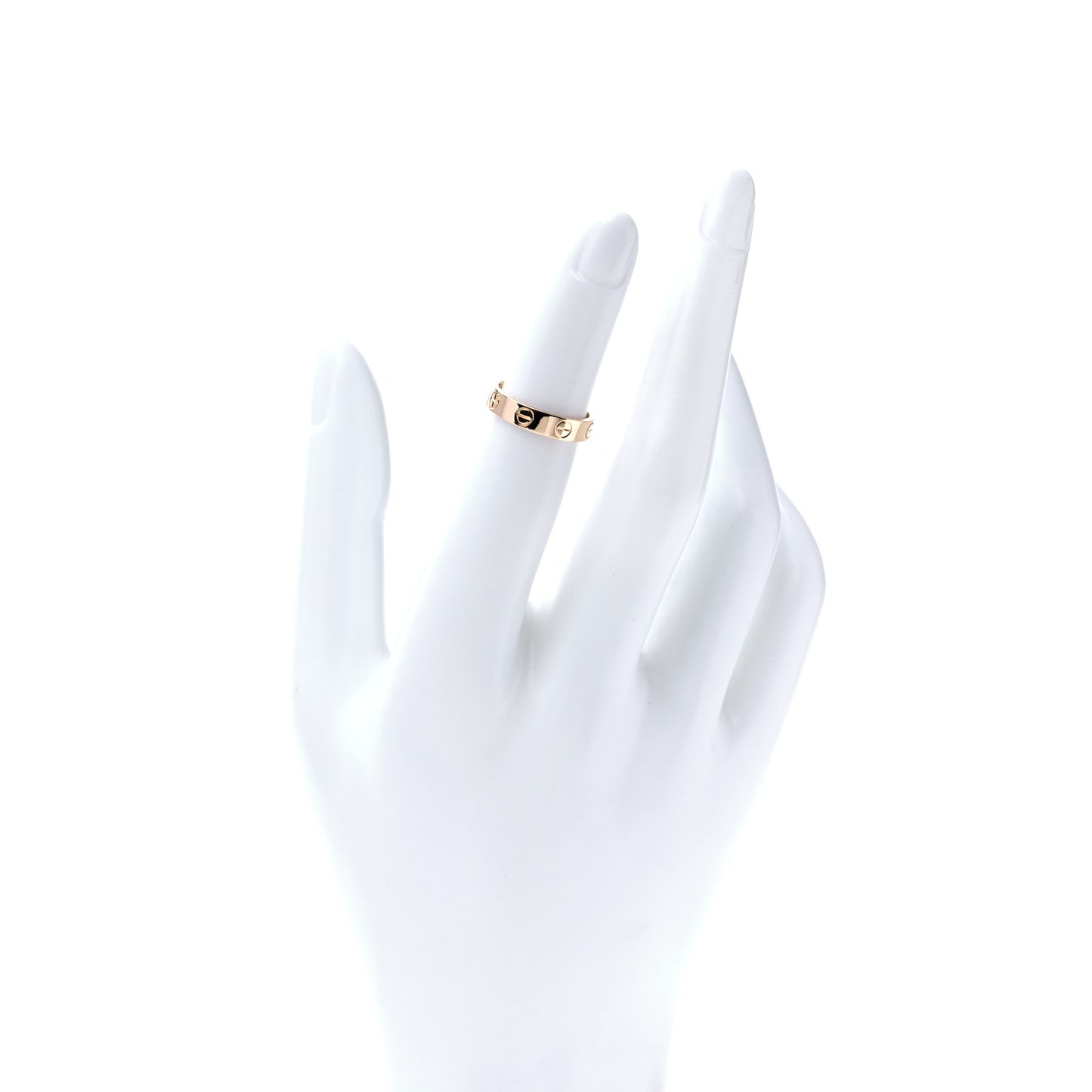 18K Yellow Gold 3.5mm LOVE Wedding Band Ring 47 4