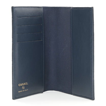 Chanel Caviar Quilted Passport Holder Navy Blue 5 of 8