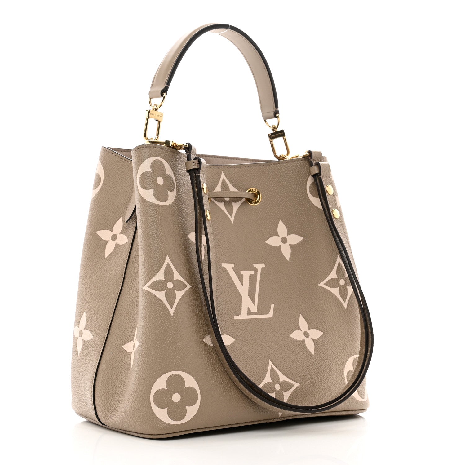 Louis Vuitton Empreinte Monogram Giant Neonoe MM Tourterelle Creme 3 of 9