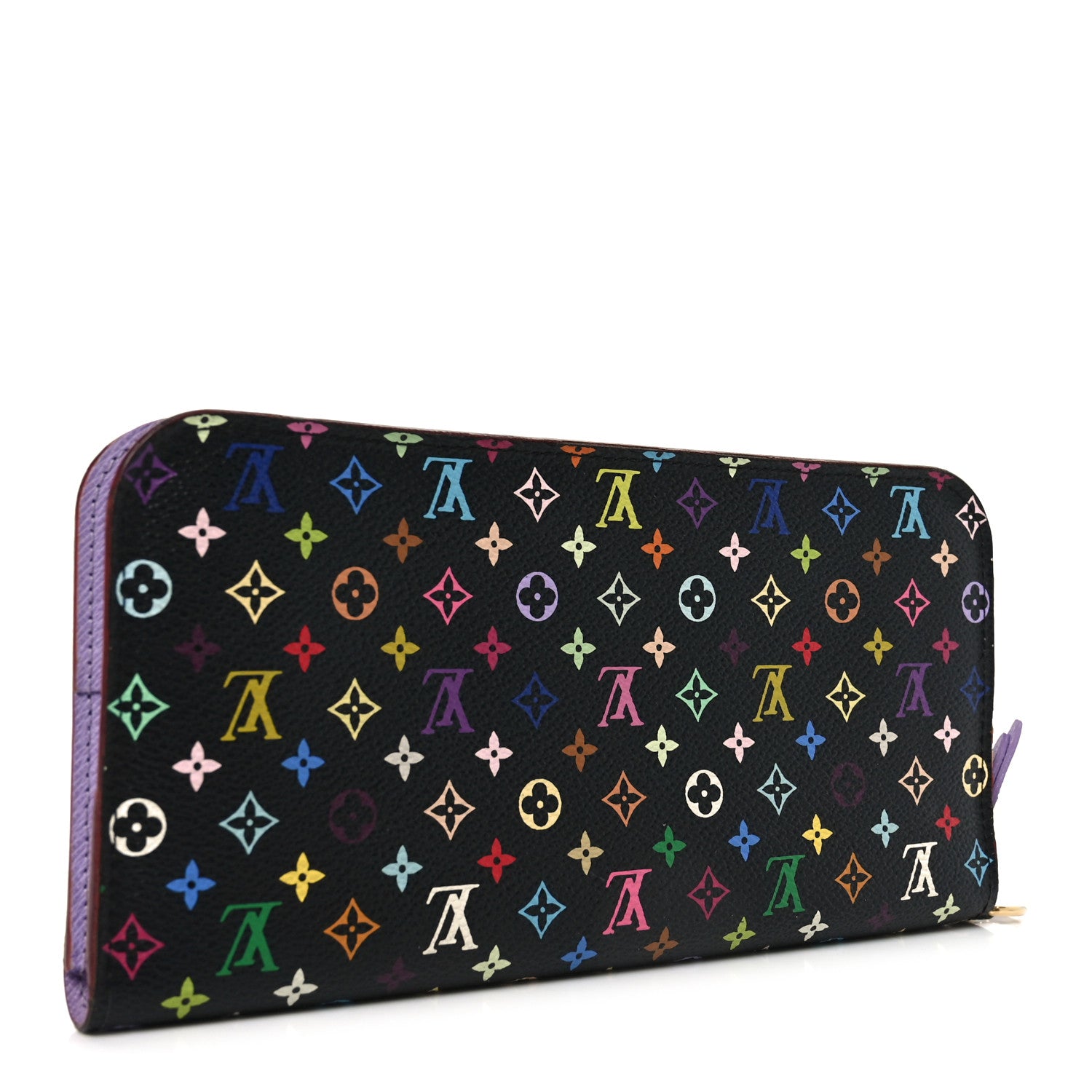 Louis Vuitton Monogram Multicolor Insolite Wallet Black Violet 3 of 6