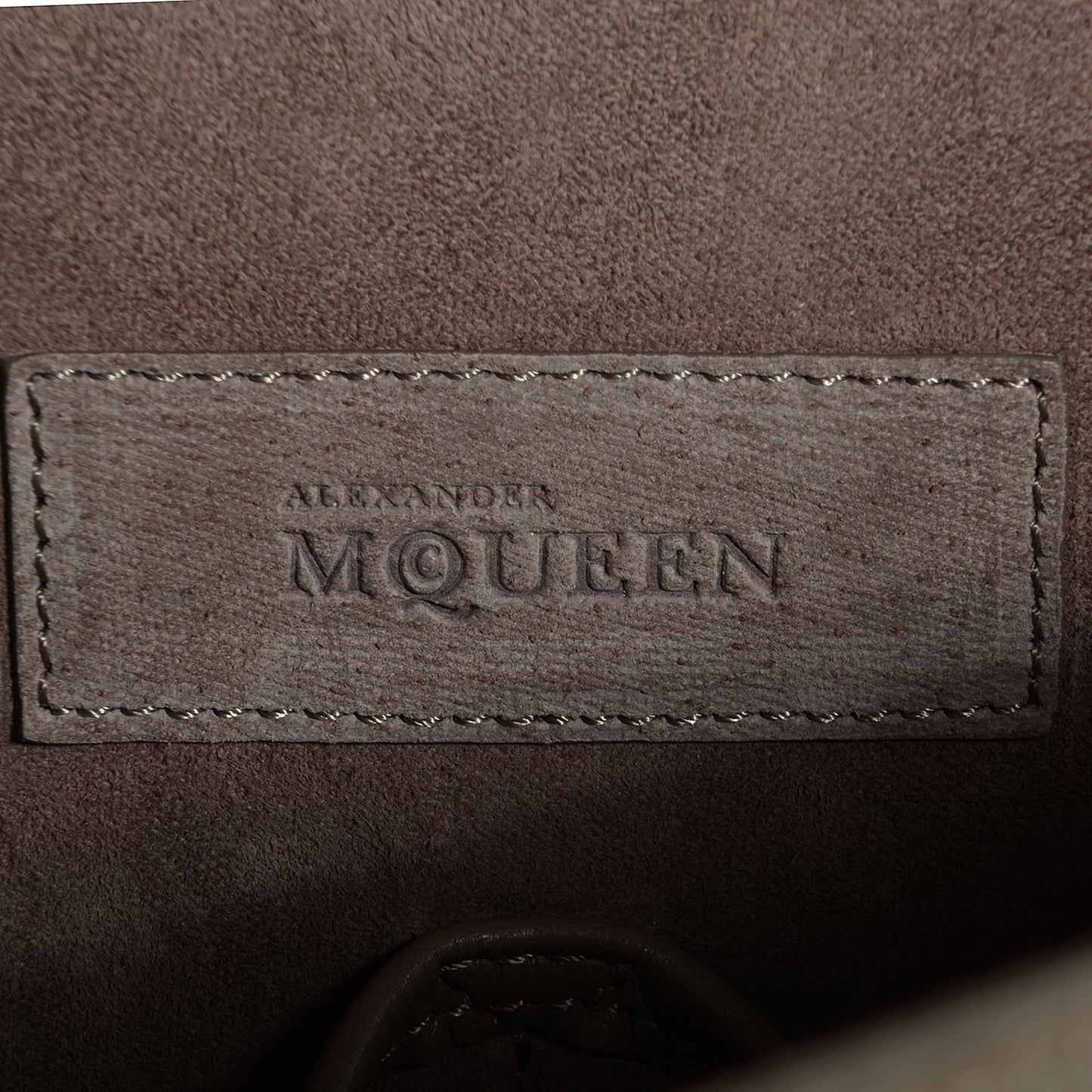 Calfskin Embossed Suede Large Heroine Tan