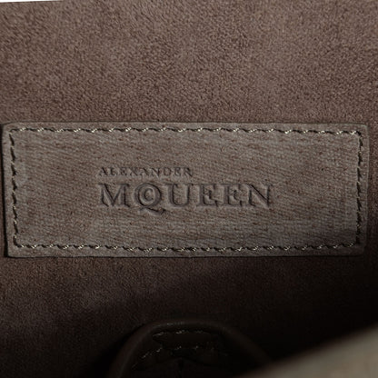 Alexander McQueen Calfskin Embossed Suede Large Heroine Tan 6 of 8