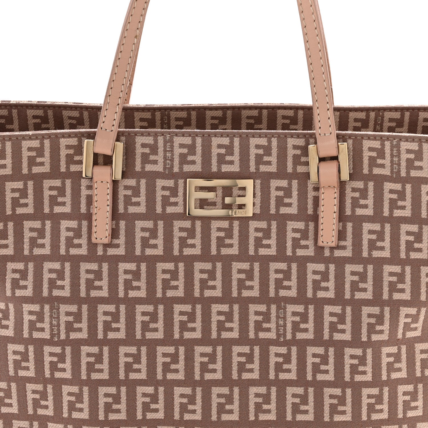 Fendi Zucchino Vitello Tote Teint Cipria 8 of 16