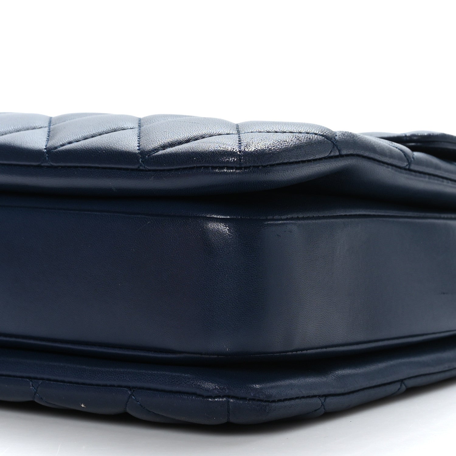 Chanel Lambskin Quilted Large Trendy CC Flap Dual Handle Bag Navy Blue 9 of 9