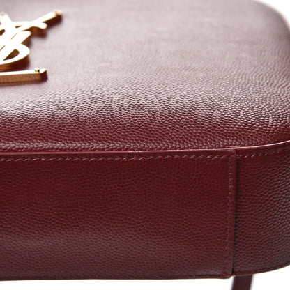 Saint Laurent Grain De Poudre Medium Classic Monogram Camera Bag Oxblood 9 of 9