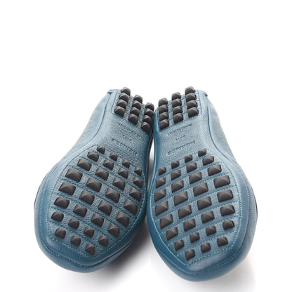 Hermes Epsom Liberty Ballerina Flats 36.5 Bleu Curacao 5 of 8