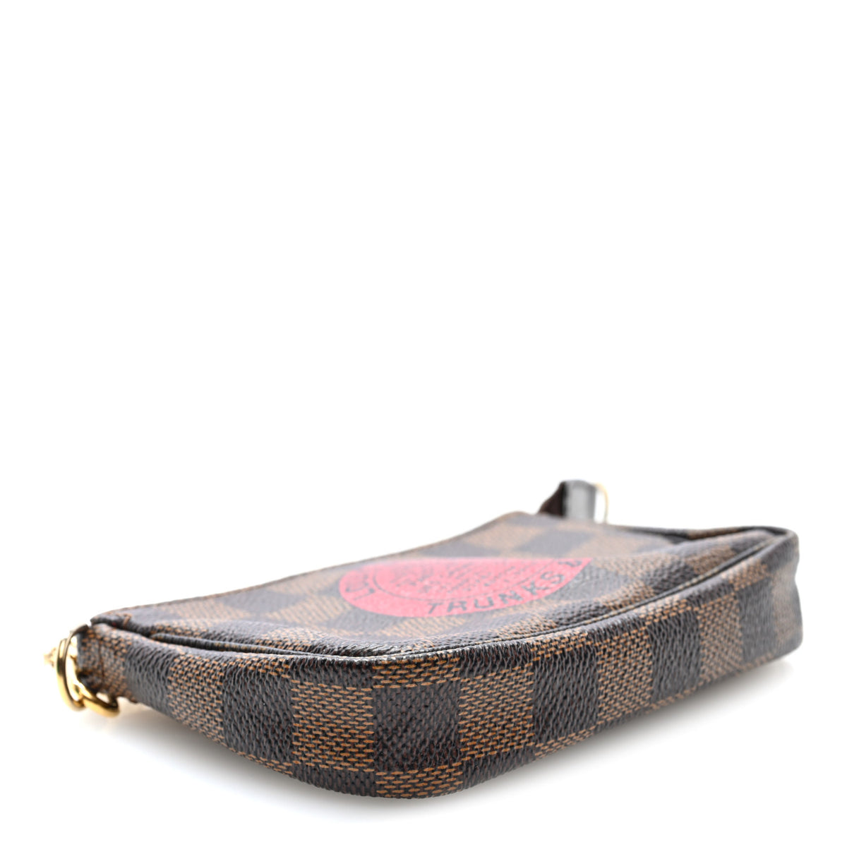 Louis Vuitton Damier Ebene Complice Trunks and Bags Mini Pochette Accessories Red 3 of 8