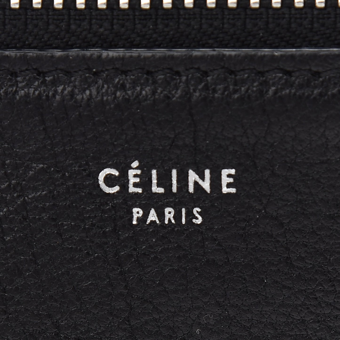 Shiny Textured Calfskin Small Trio Crossbody Bag Black