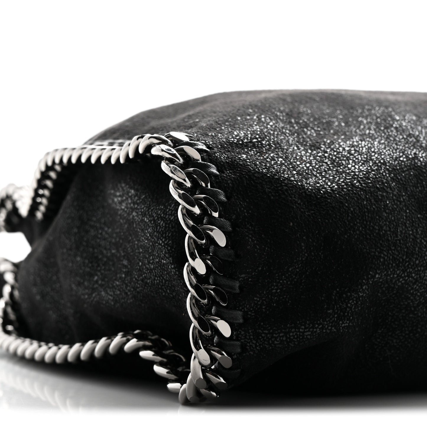 Shaggy Deer Falabella Fold Over Tote Black