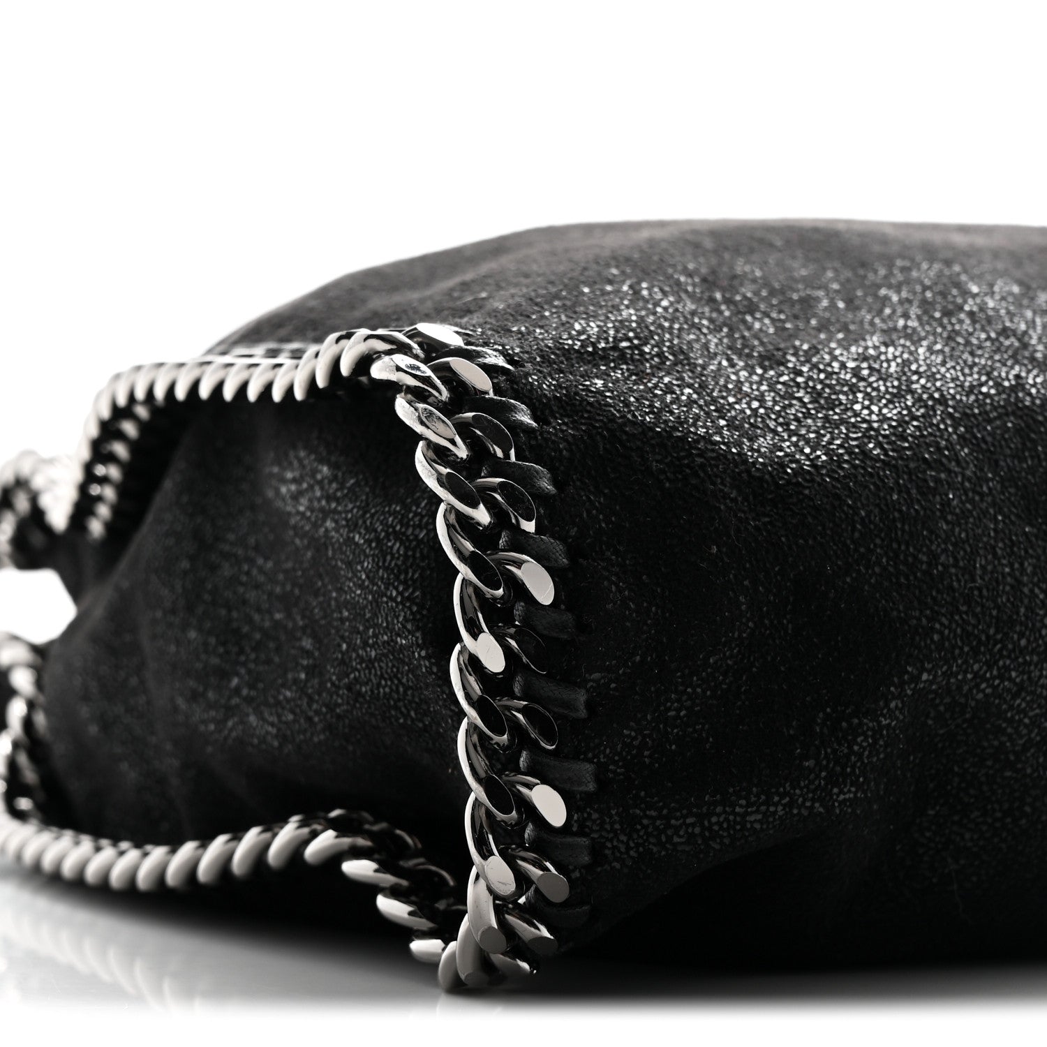 Stella McCartney Shaggy Deer Falabella Fold Over Tote Black 10 of 11