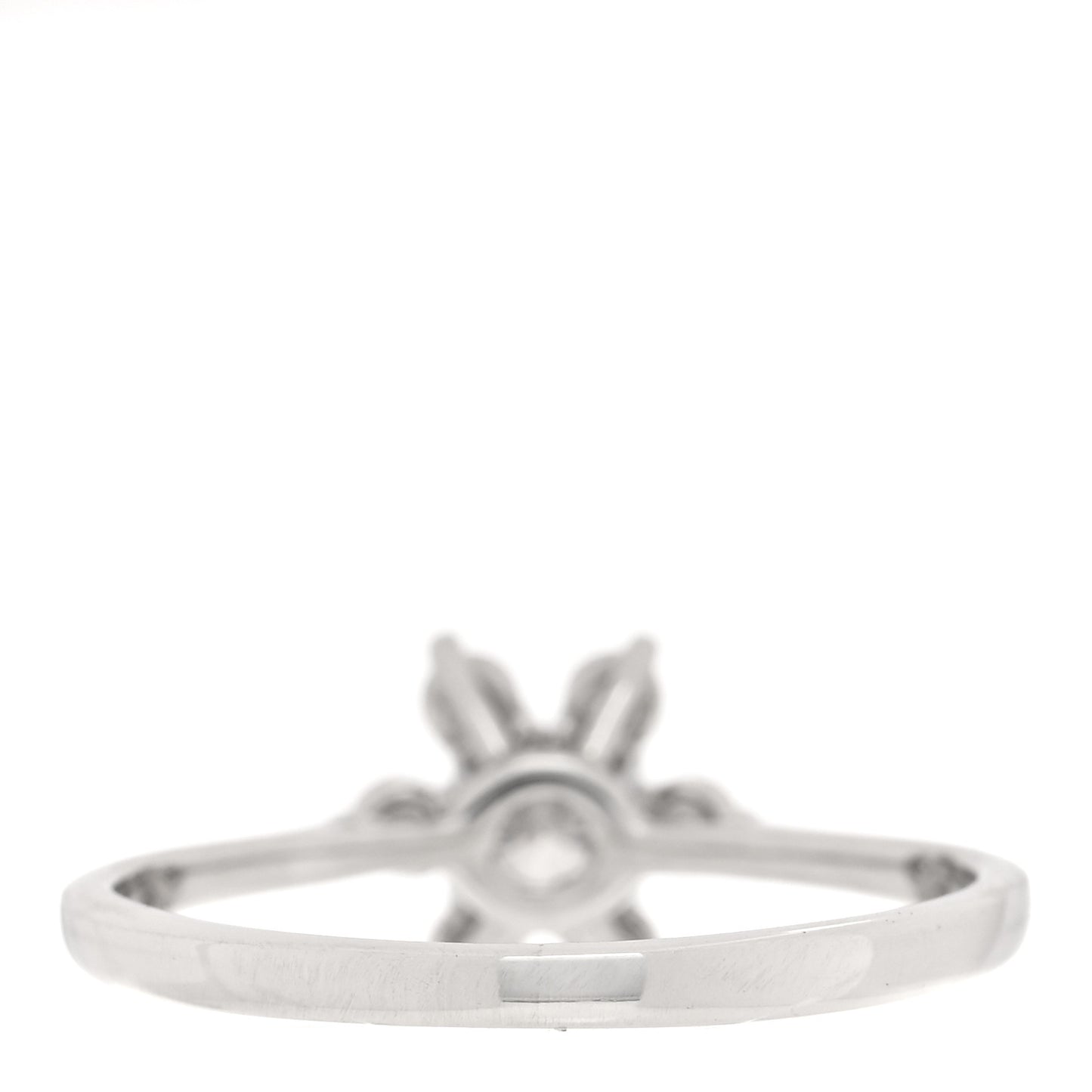 Platinum Diamond Flower Ring 54 6.75