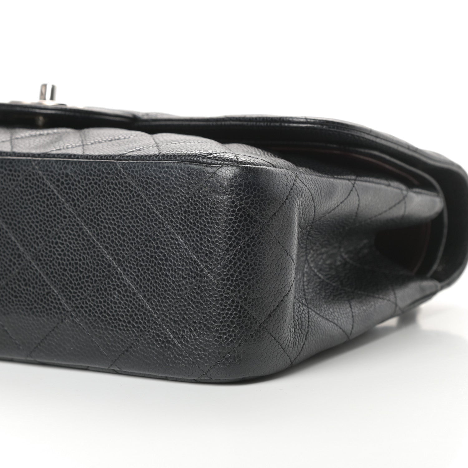 Chanel Caviar Quilted Jumbo Double Flap Black 10 of 14