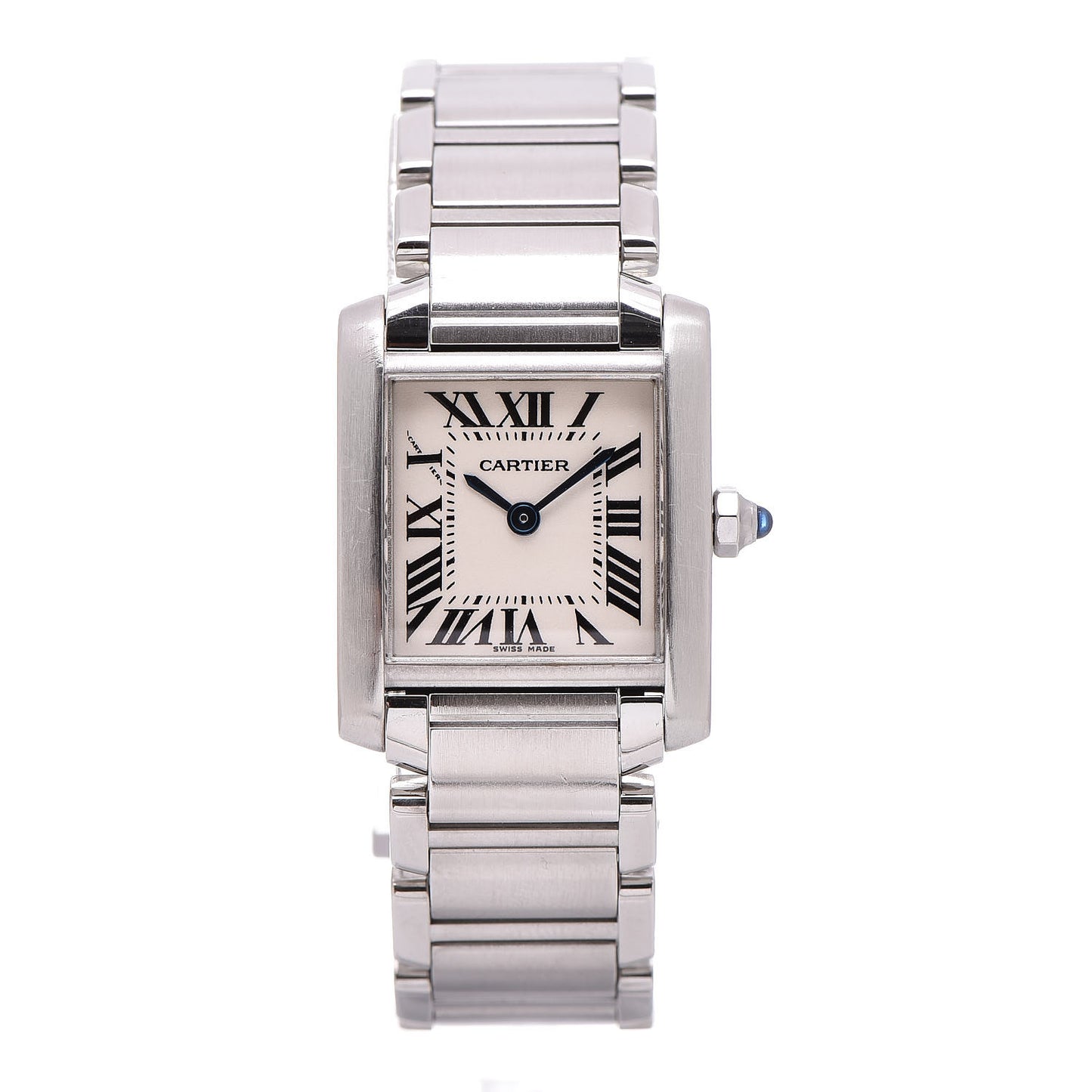 Stainless Steel 20mm Tank Francaise Quartz Watch