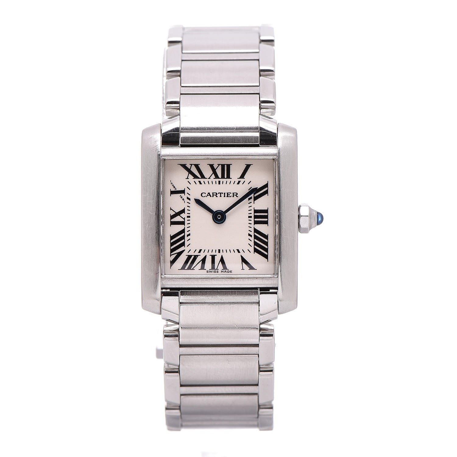 Cartier Stainless Steel 20mm Tank Francaise Quartz Watch 1 of 7