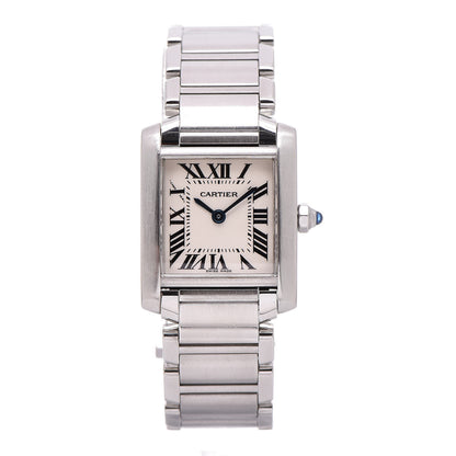 Cartier Stainless Steel 20mm Tank Francaise Quartz Watch 1 of 7