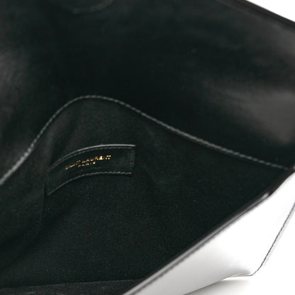 Saint Laurent Smooth Shiny Calfskin Monogram Uptown Pouch Black 5 of 7