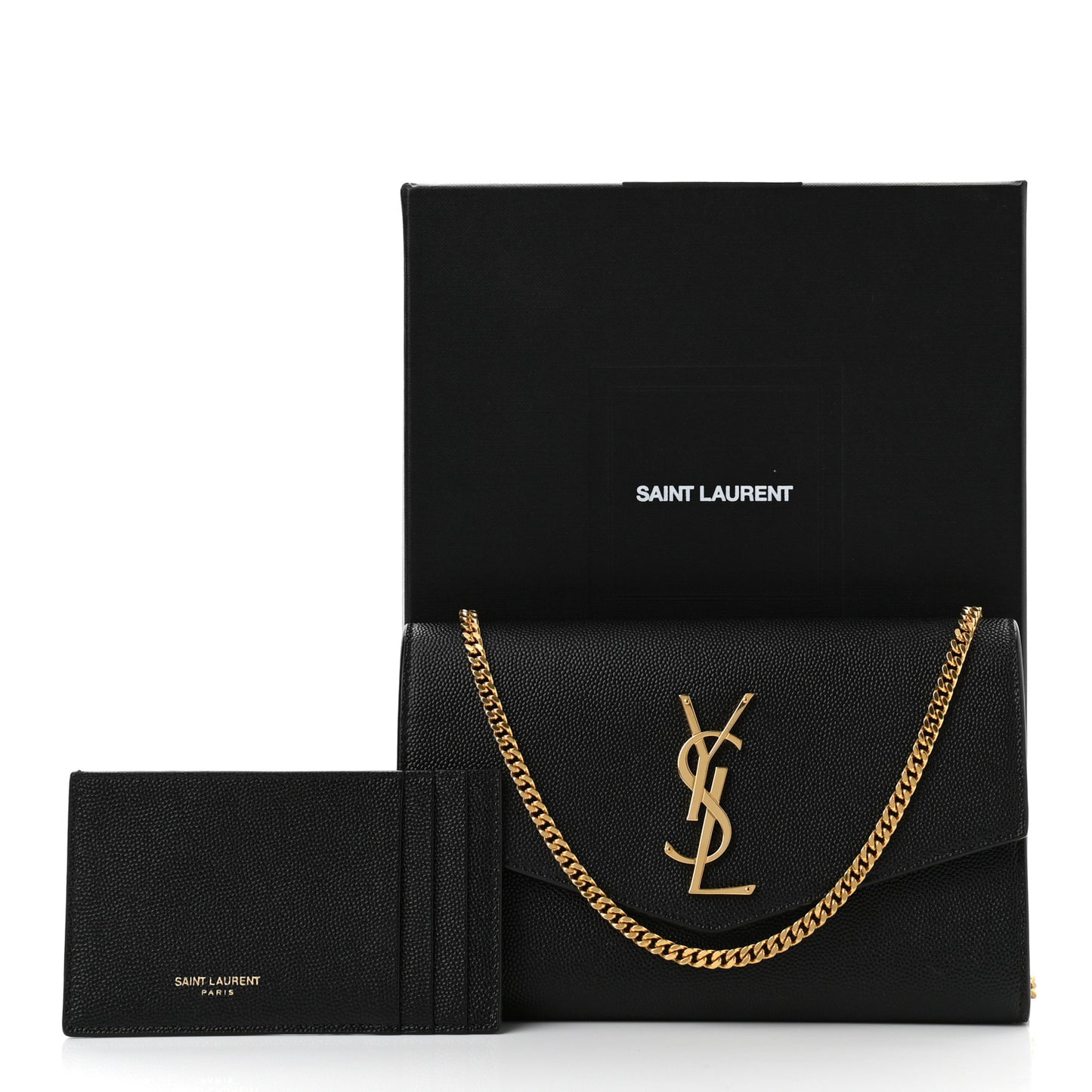 Grain De Poudre Uptown Chain Wallet Black