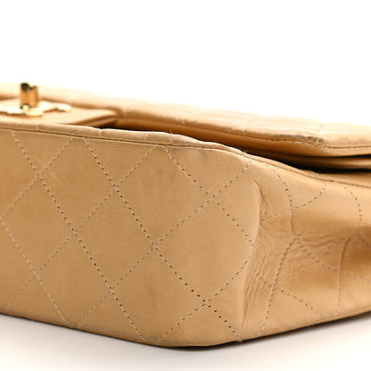 Chanel Lambskin Quilted Medium Double Flap Beige 9 of 15